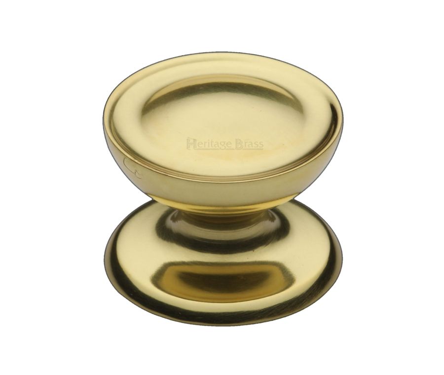Heritage Brass Polished Brass Surrey Cabinet Knob 38mm