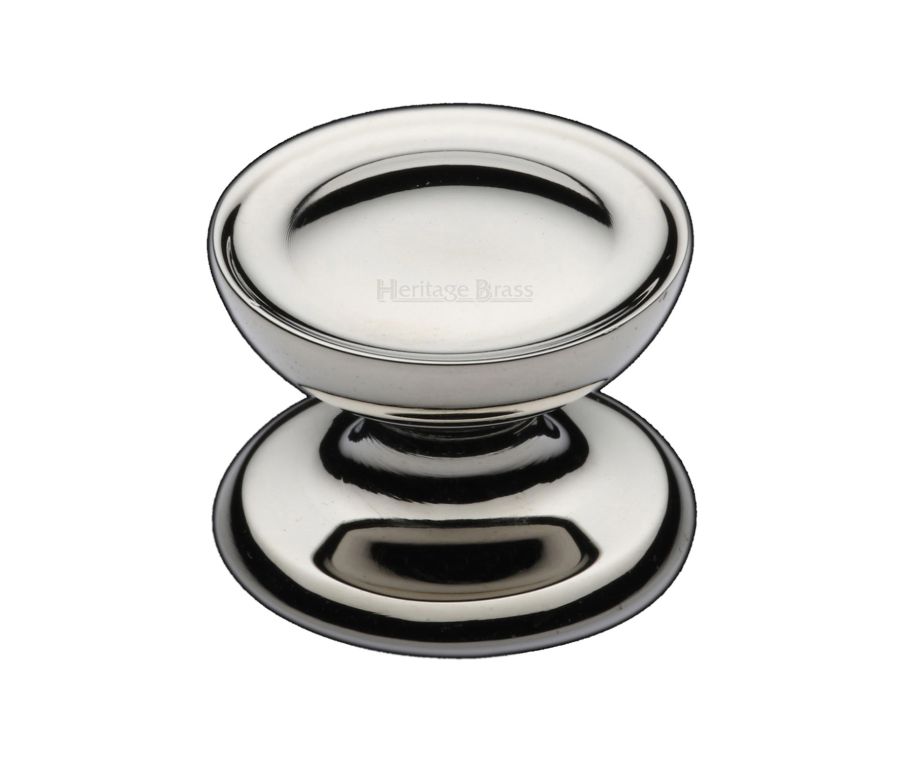Heritage Brass Polished Nickel Finish Surrey Cabinet Knob 38mm
