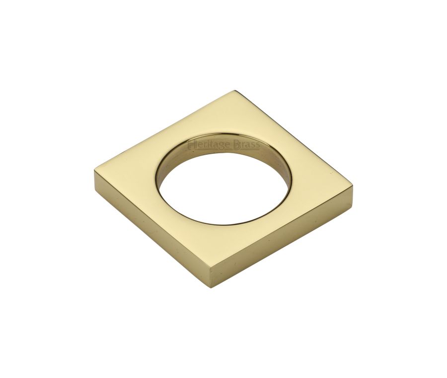Heritage Brass Polished Brass Square Ring Pull 40mm