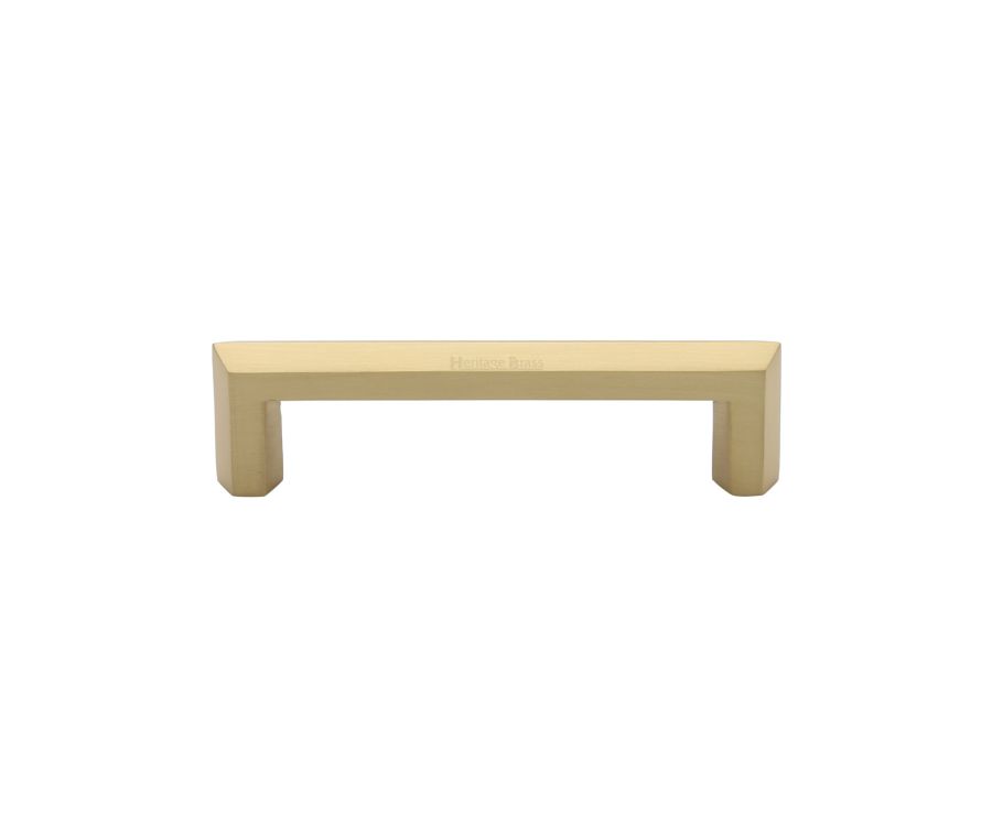 Heritage Brass Satin Brass Hex Profile Cabinet Pull Handle 102mm