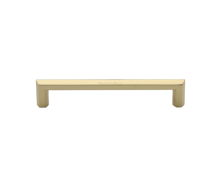 Heritage Brass Polished Brass Hex Profile Cabinet Pull Handle 152mm
