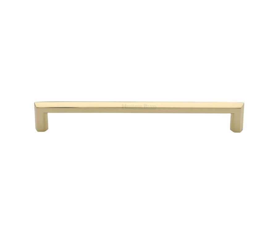 Heritage Brass Polished Brass Hex Profile Cabinet Pull Handle 203mm