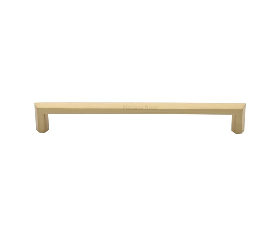 Heritage Brass Satin Brass Hex Profile Cabinet Pull Handle 203mm