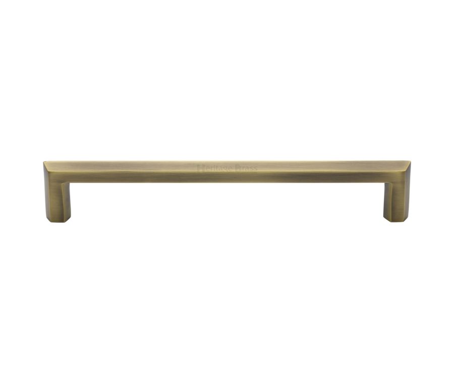 Heritage Brass Antique Brass Hex Profile Cabinet Pull Handle 254mm
