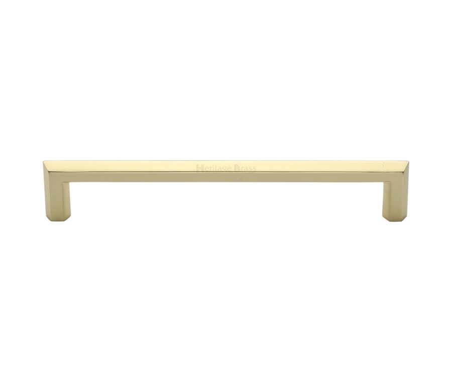 Heritage Brass Polished Brass Hex Profile Cabinet Pull Handle 254mm