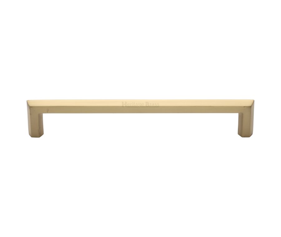 Heritage Brass Satin Brass Hex Profile Cabinet Pull Handle 254mm