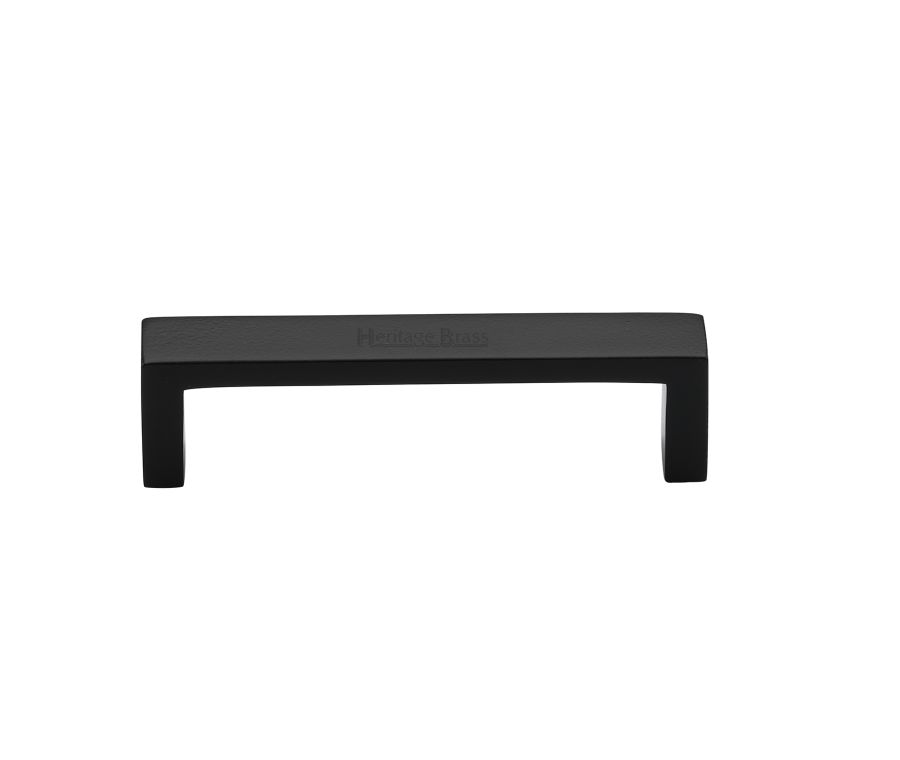 Heritage Brass Matt Black Wide Metro Cabinet Pull Handle 101mm