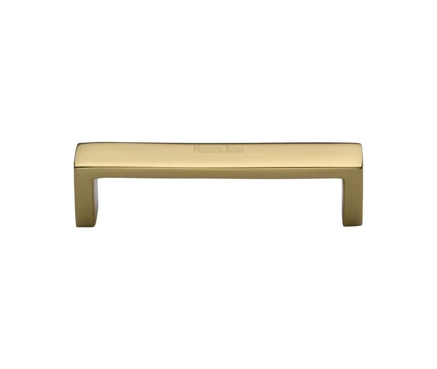 Heritage Brass Polished Brass Wide Metro Cabinet Pull Handle 101mm