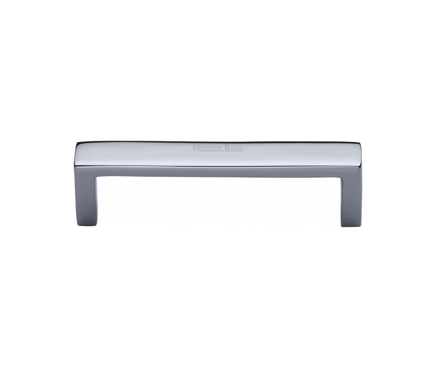 Heritage Brass Polished Chrome Wide Metro Cabinet Pull Handle 101mm