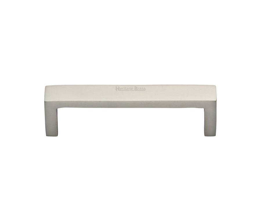 Heritage Brass Satin Nickel Wide Metro Cabinet Pull Handle 101mm