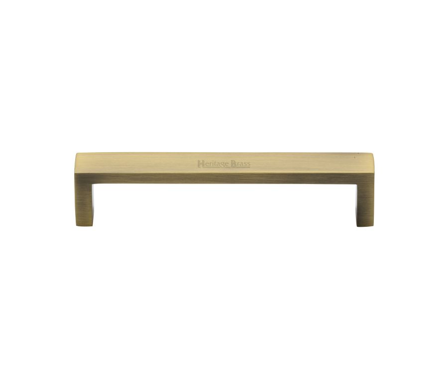 Heritage Brass Antique Brass Wide Metro Cabinet Pull Handle 128mm