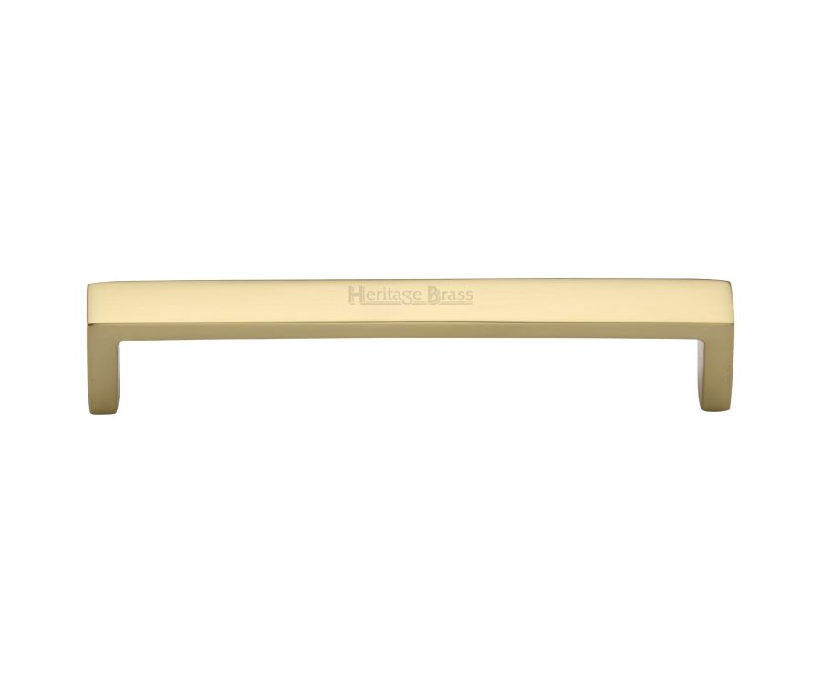 Heritage Brass Polished Brass Wide Metro Cabinet Pull Handle 152mm