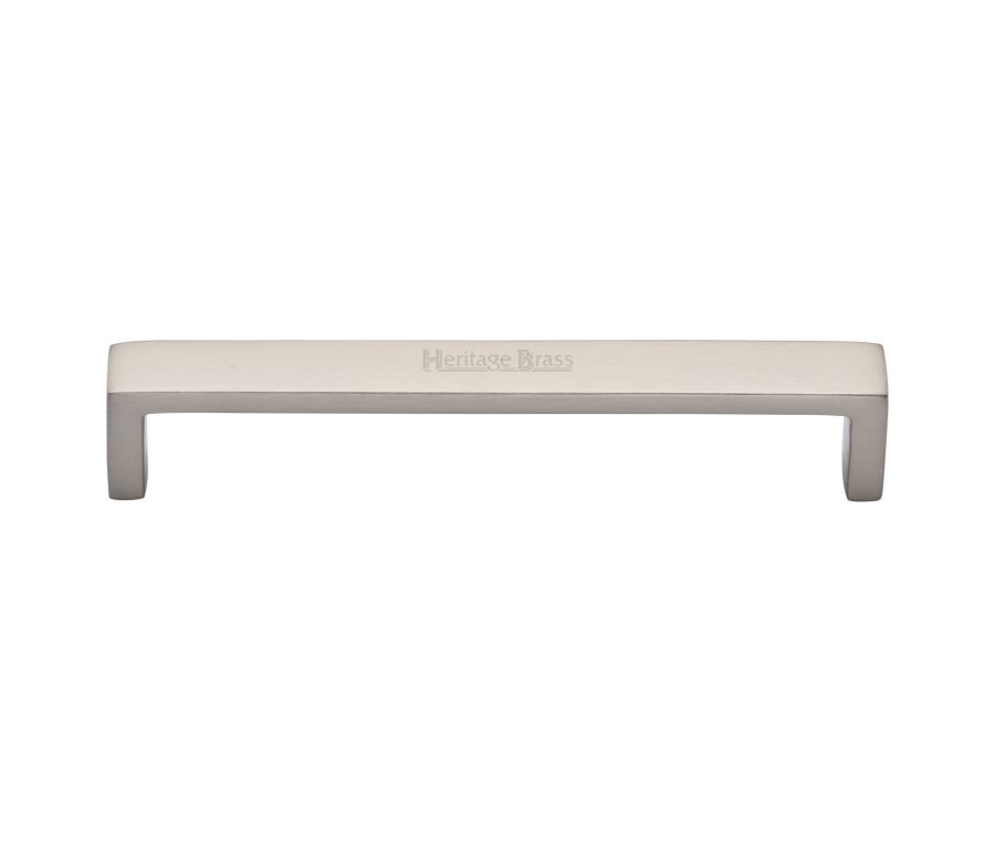Heritage Brass Satin Nickel Wide Metro Cabinet Pull Handle 152mm