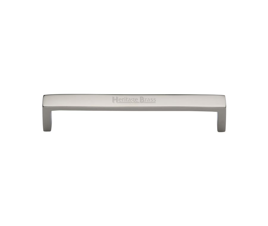 Heritage Brass Polished Nickel Finish Wide Metro Cabinet Pull Handle 160mm