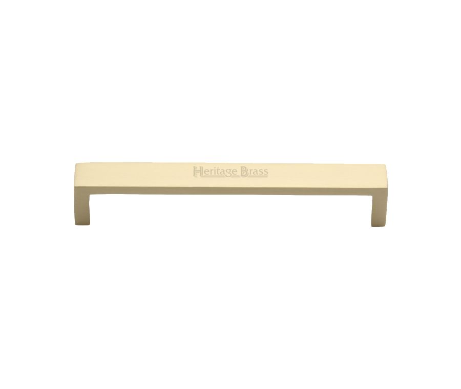 Heritage Brass Satin Brass Wide Metro Cabinet Pull Handle 160mm
