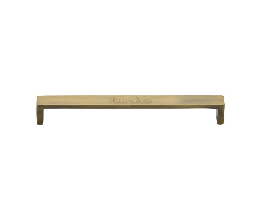 Heritage Brass Antique Brass Wide Metro Cabinet Pull Handle 192mm