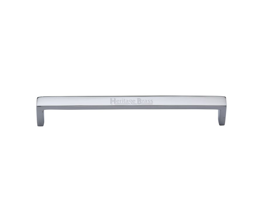 Heritage Brass Polished Chrome Wide Metro Cabinet Pull Handle 192mm
