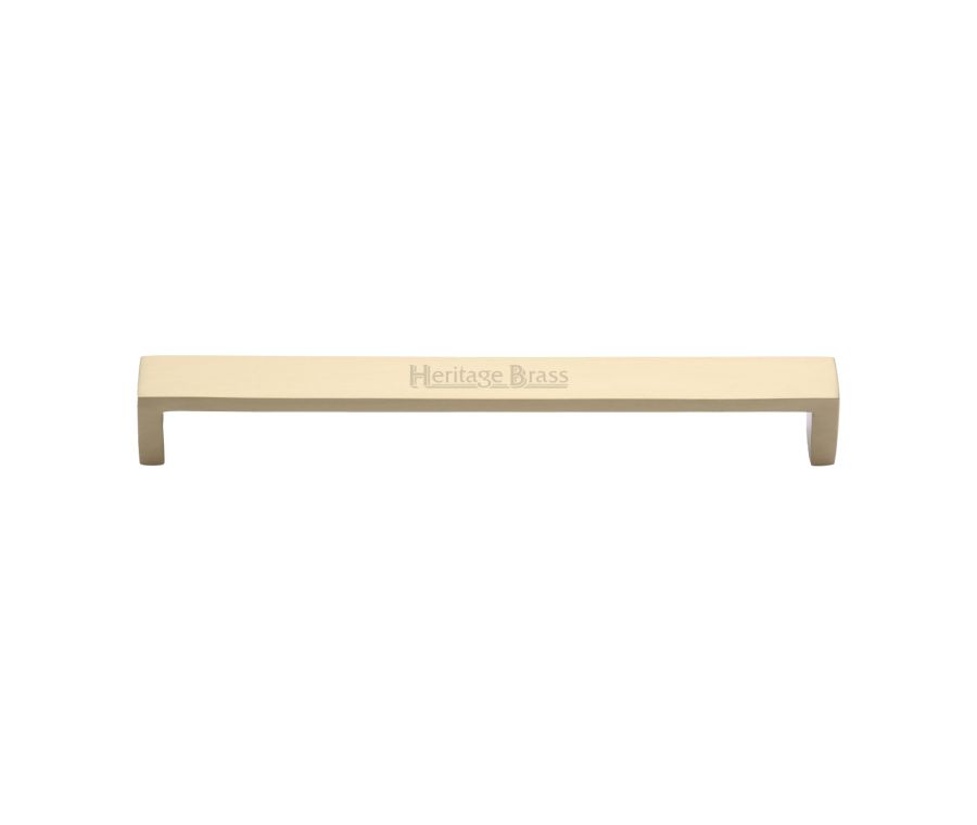 Heritage Brass Satin Brass Wide Metro Cabinet Pull Handle 192mm