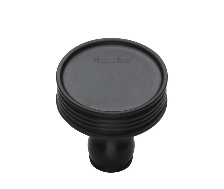 Heritage Brass Matt Black Venetian Cabinet Knob 32mm