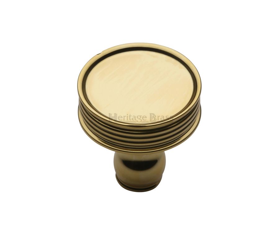 Heritage Brass Polished Brass Venetian Cabinet Knob 32mm