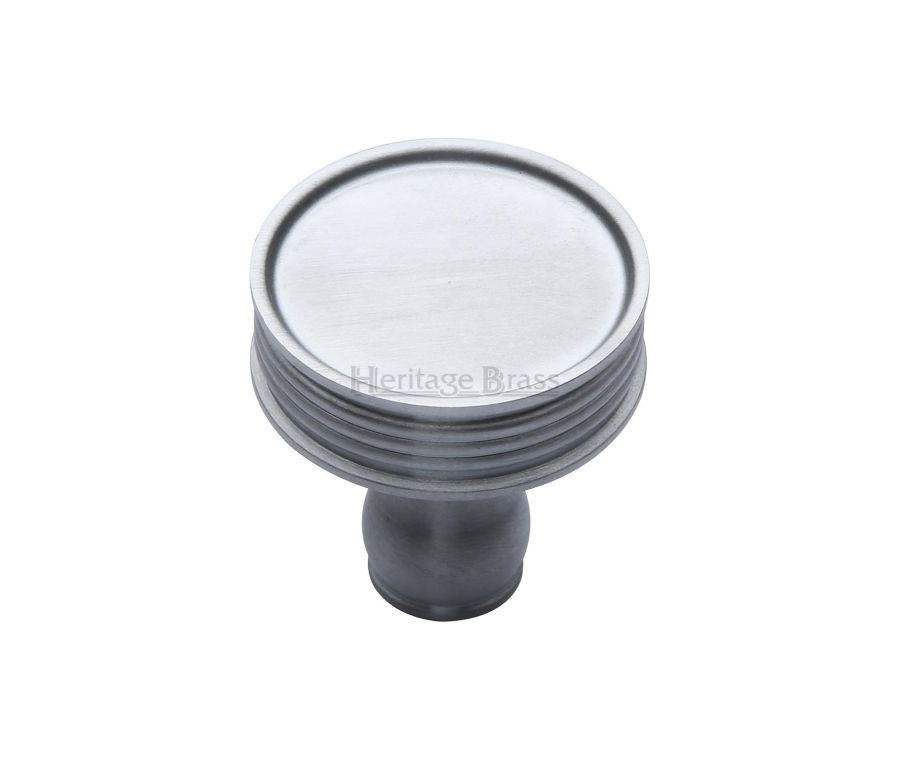Heritage Brass Satin Chrome Venetian Cabinet Knob 32mm
