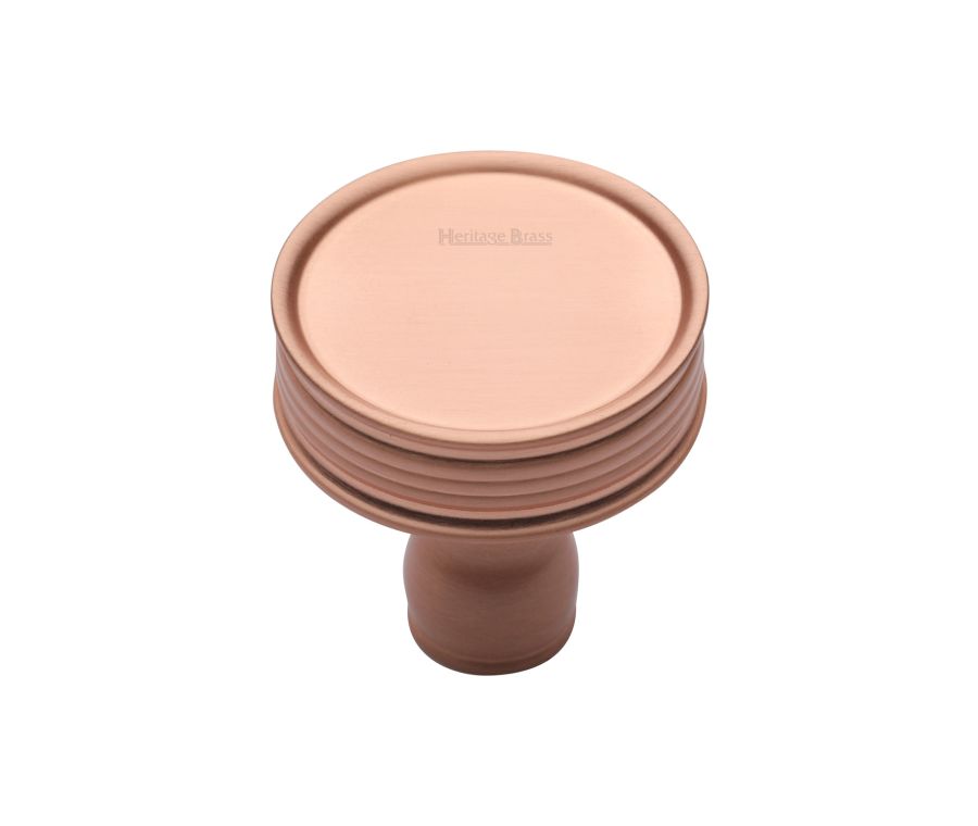Heritage Brass Satin Rose Gold Venetian Cabinet Knob 32mm