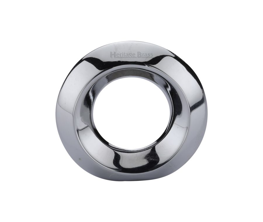 Heritage Brass Polished Chrome Round Ring Pull 40mm