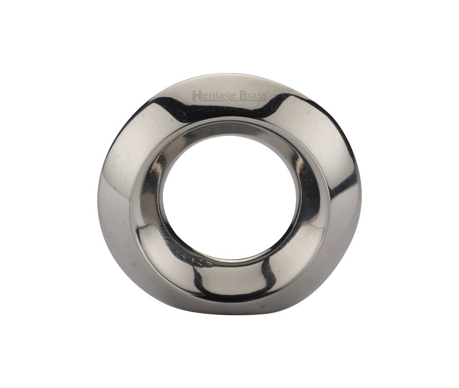 Heritage Brass Polished Nickel Finish Round Ring Pull 40mm