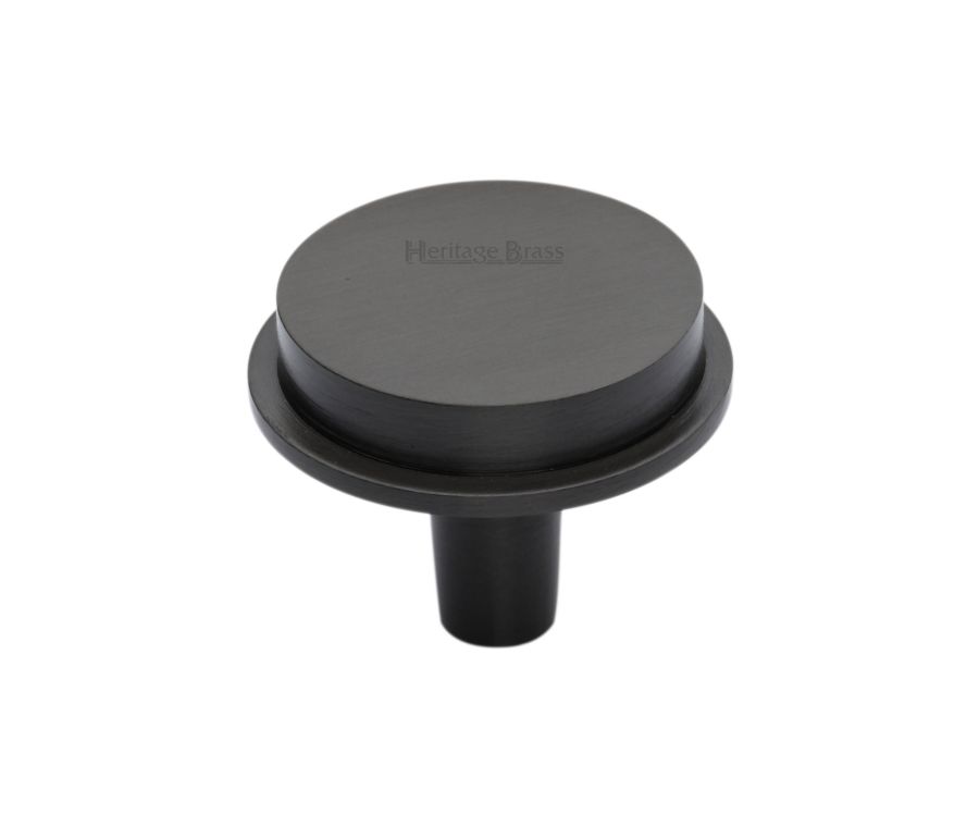 Heritage Brass Matt Bronze Flat Round Knob
