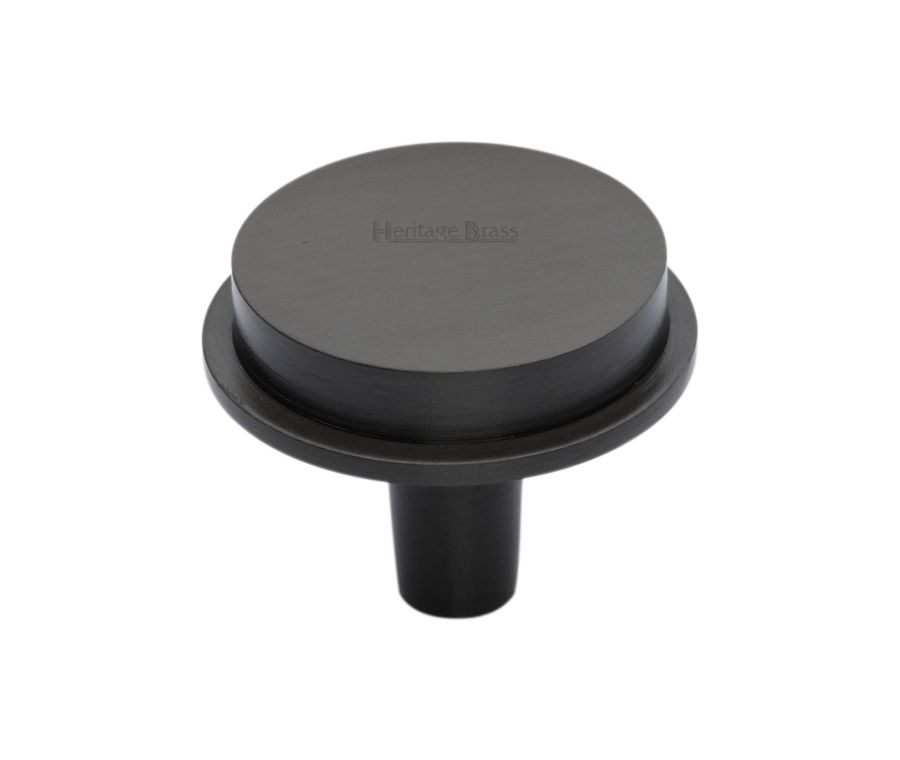 Heritage Brass Matt Bronze Flat Round Knob