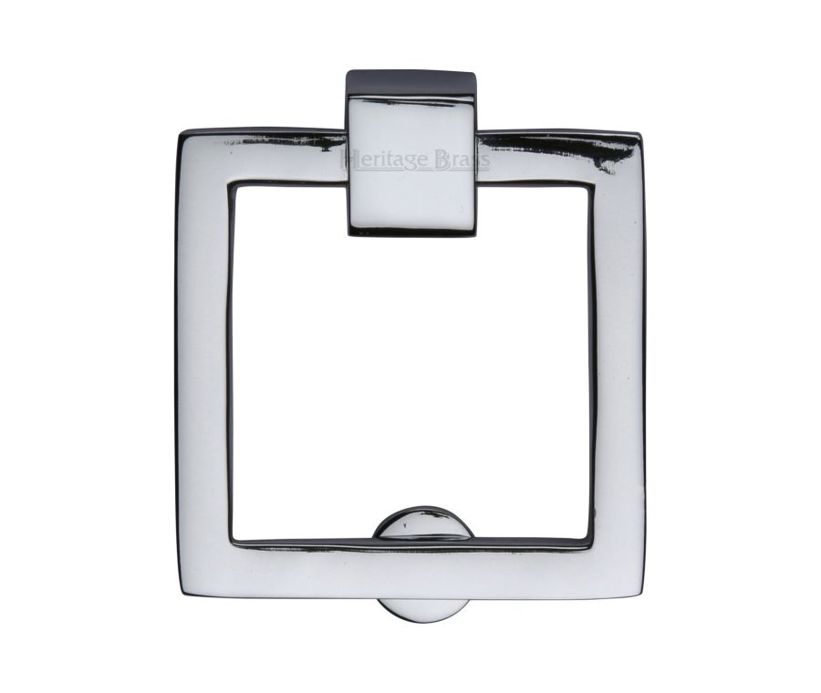 Heritage Brass Polished Chrome Square Cabinet Drop Pull
