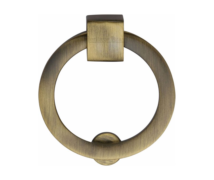 Heritage Brass Antique Brass Round Cabinet Drop Pull 63mm