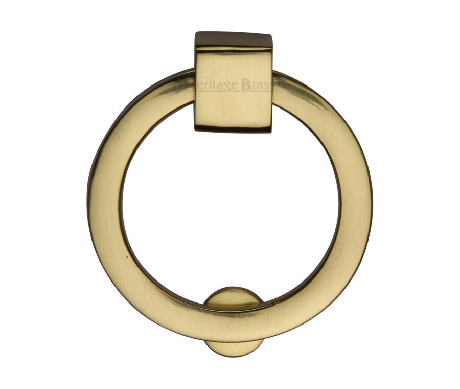 Heritage Brass Polished Brass Round Cabinet Drop Pull 63mm