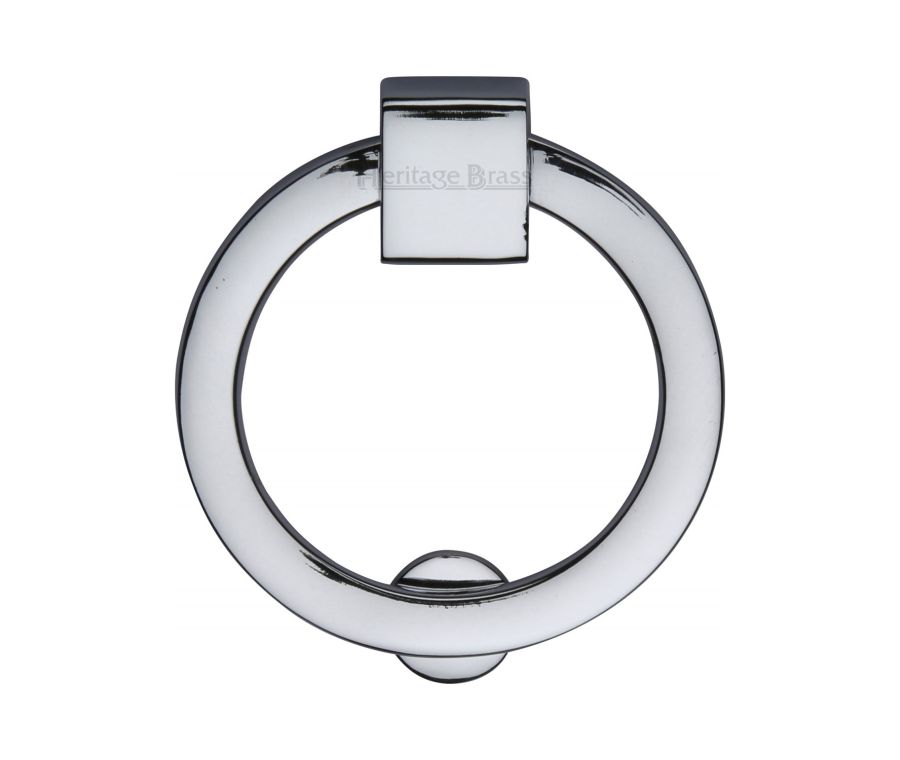 Heritage Brass Polished Chrome Round Cabinet Drop Pull