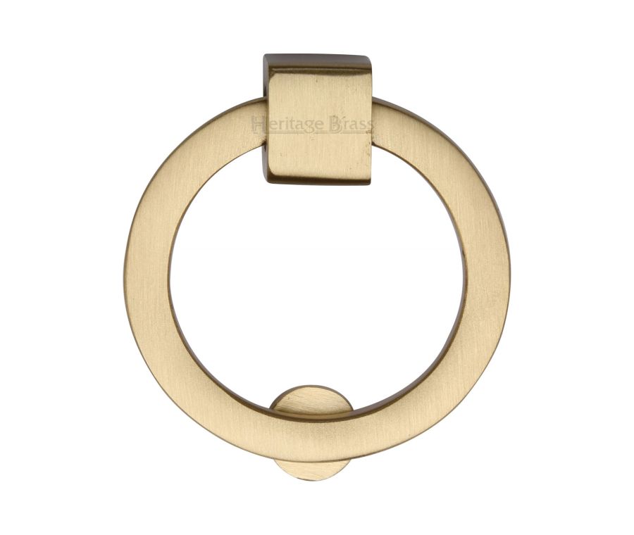 Heritage Brass Satin Brass Round Cabinet Drop Pull