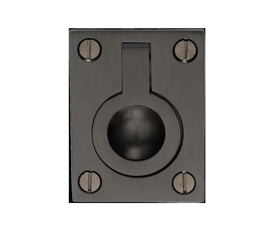 Heritage Brass Matt Bronze Flush Ring Cabinet Pull 38mm