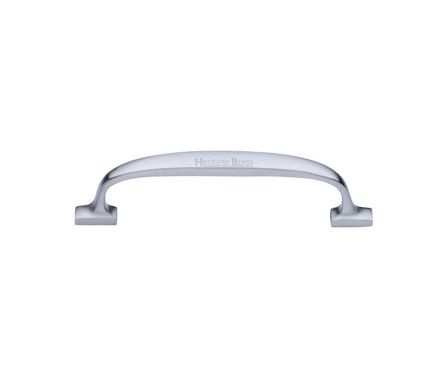 Heritage Brass Satin Chrome Durham Cabinet Pull Handle 128mm