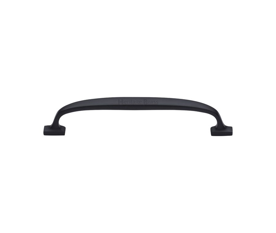 Heritage Brass Matt Black Durham Cabinet Pull Handle 160mm