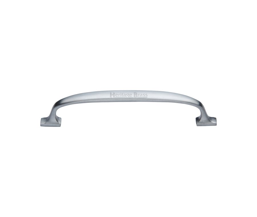 Heritage Brass Satin Chrome Durham Cabinet Pull Handle 160mm