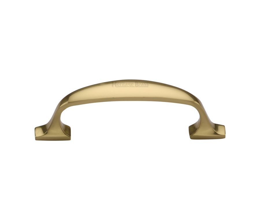 Heritage Brass Polished Brass Durham Cabinet Pull Handle 76mm