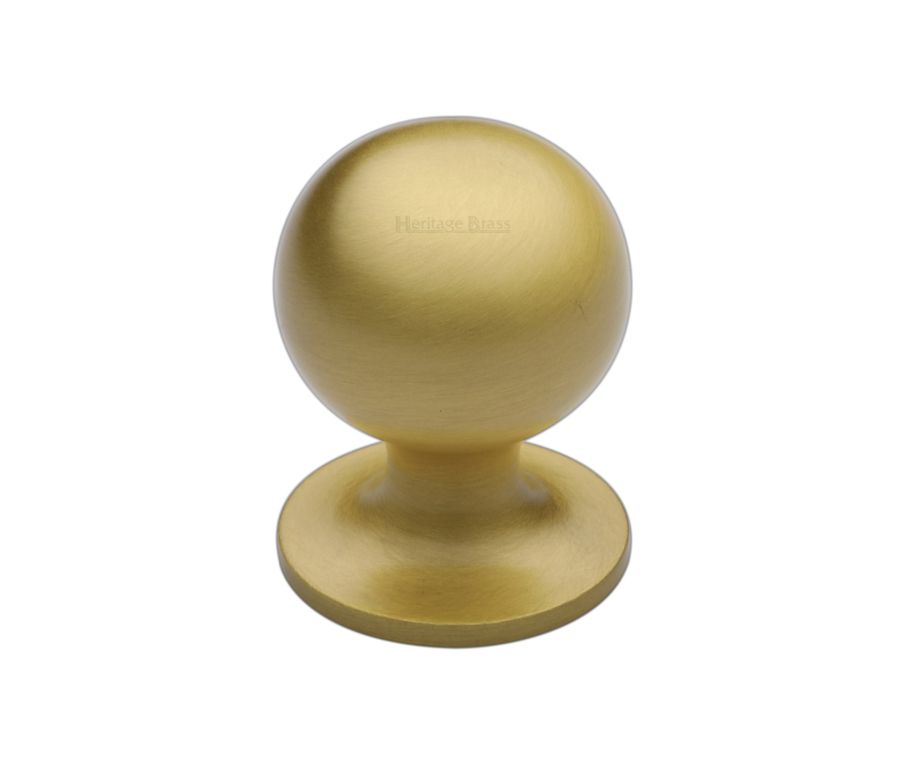 Heritage Brass Satin Brass Ball Cabinet Knob 25mm