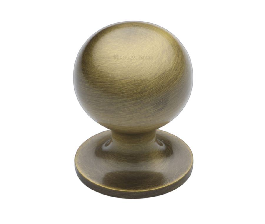 Heritage Brass Antique Brass Ball Cabinet Knob 32mm