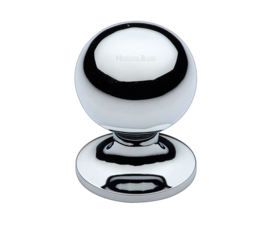 Heritage Brass Polished Chrome Ball Cabinet Knob 32mm