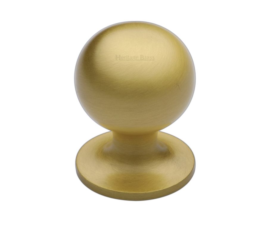Heritage Brass Satin Brass Ball Cabinet Knob 32mm