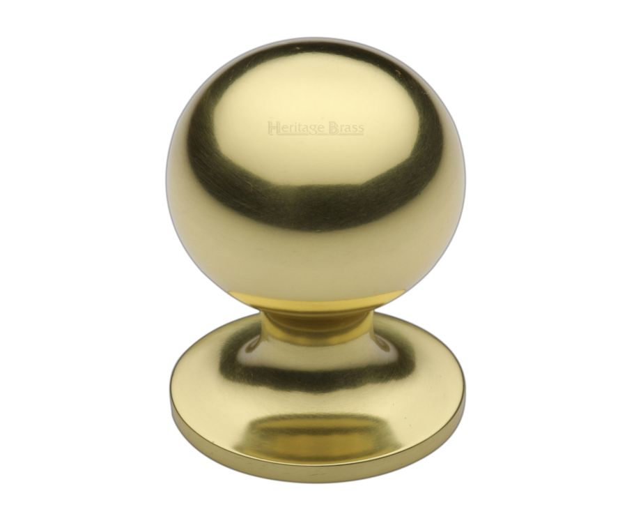 Heritage Brass Polished Brass Ball Cabinet Knob 38mm