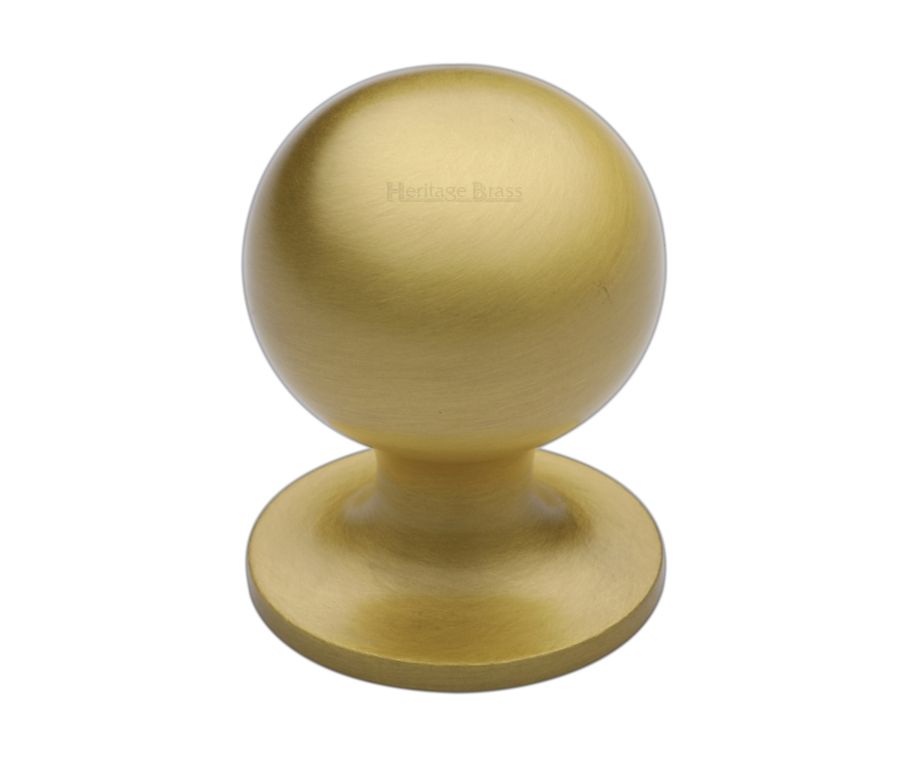 Heritage Brass Satin Brass Ball Cabinet Knob 38mm