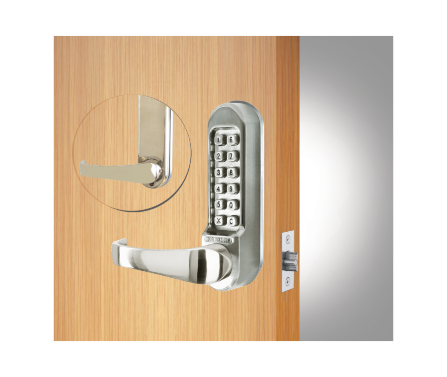 Codelocks Stainless Steel Heavy Duty Passage Tubular Mortice Latch | CL515 SS
