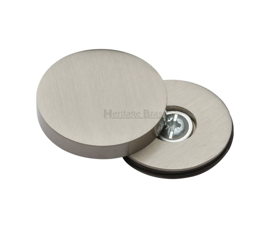 Heritage Brass Satin Nickel Bolt Cover