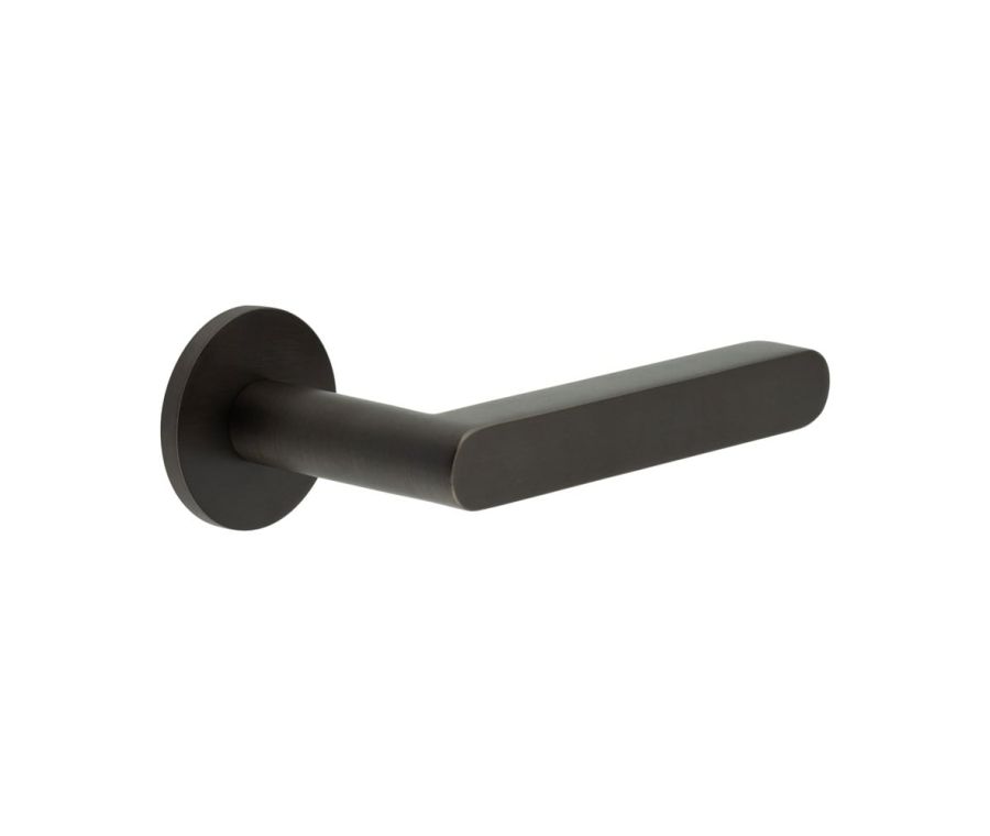 CR-101 Dark Bronze Unsprung Round Rose Door Handle