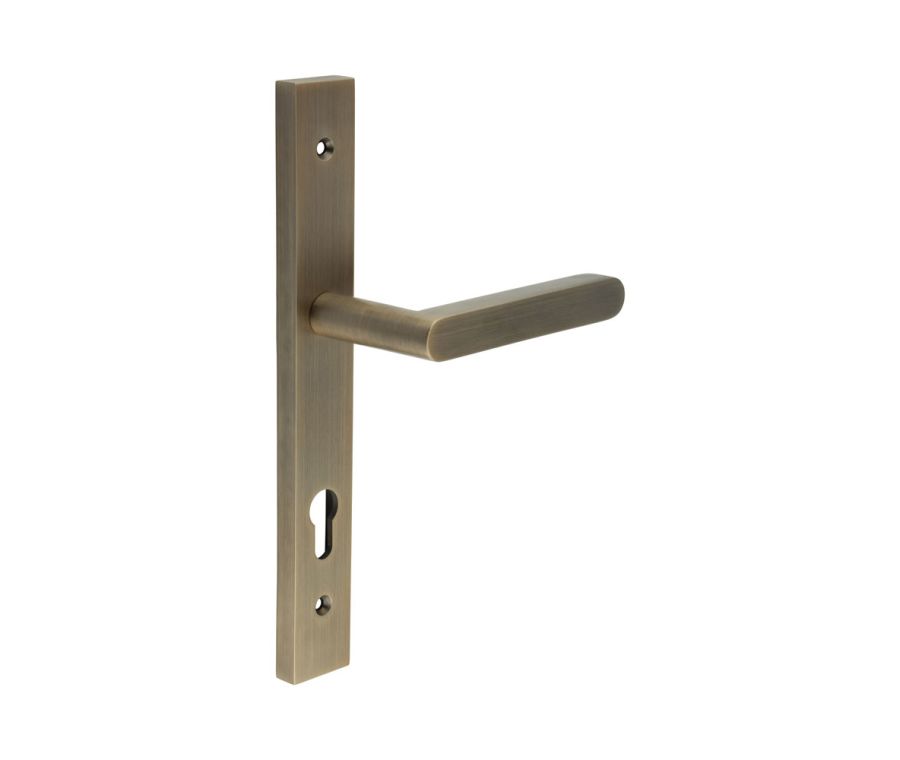 CR-101 Antique Brass Multi Point Backplate Door Handle
